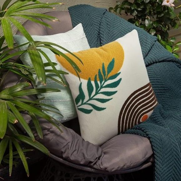 Boho Decorative Throw Pillow Covers 2 Cases Set Accent Mid Century Modern Decor - Picture 11 of 13